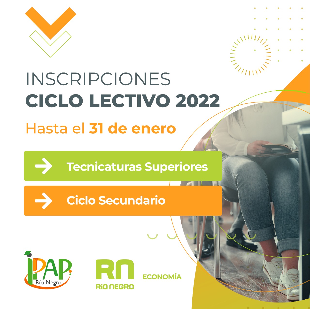 Se abren las inscripciones al introductorio de las tecnicaturas y secundario del IPAP